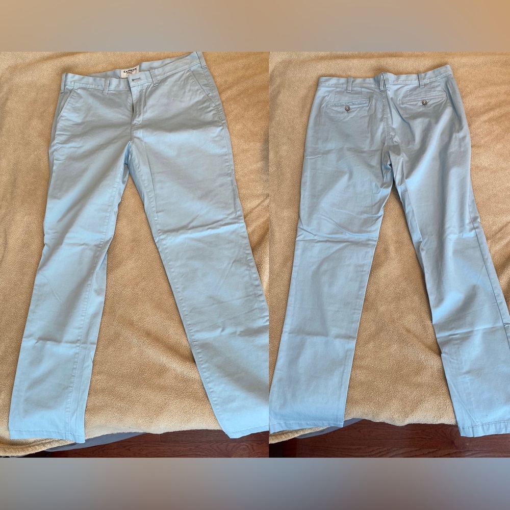 Light blue express mens dress pants